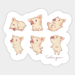 Cute Pigs Sticker